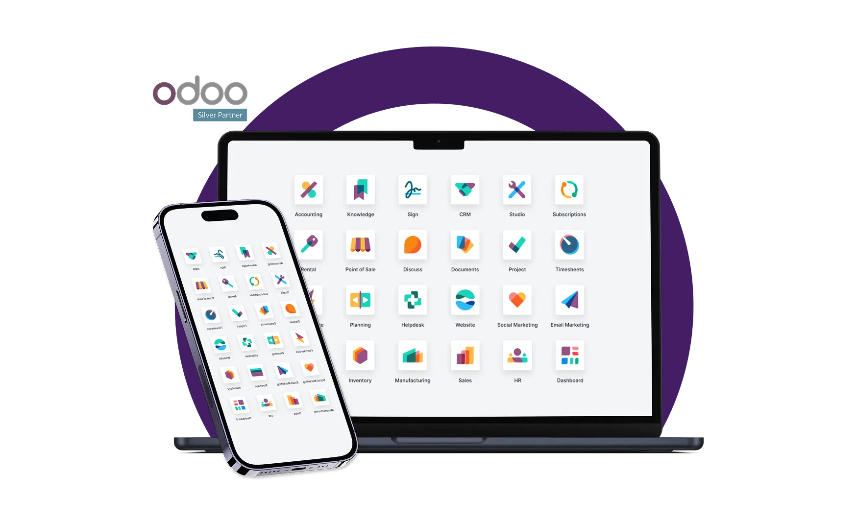 Odoo Upgrade Laptop Graphic